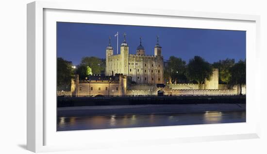 Tower of London, at Night, England, Great Britain-Rainer Mirau-Framed Photographic Print