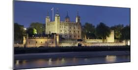 Tower of London, at Night, England, Great Britain-Rainer Mirau-Mounted Photographic Print