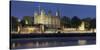 Tower of London, at Night, England, Great Britain-Rainer Mirau-Stretched Canvas