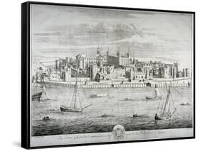 Tower of London, C1700-Johannes Kip-Framed Stretched Canvas