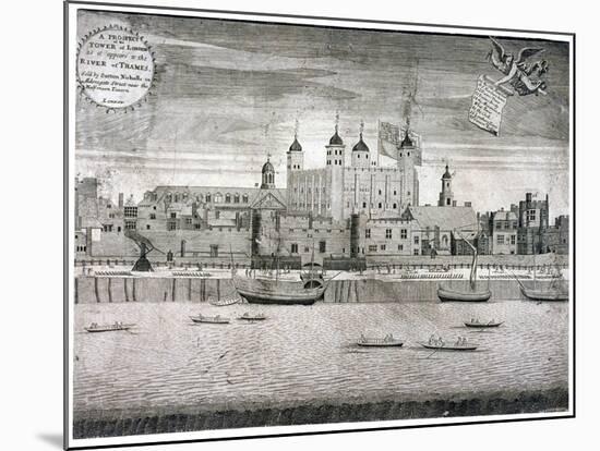 Tower of London, C1750-Sutton Nicholls-Mounted Giclee Print