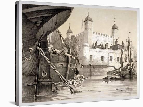 Tower of London, C1840-Edmund Patten-Stretched Canvas