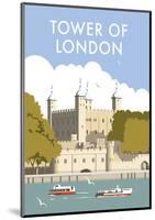 Tower of London - Dave Thompson Contemporary Travel Print-Dave Thompson-Mounted Giclee Print