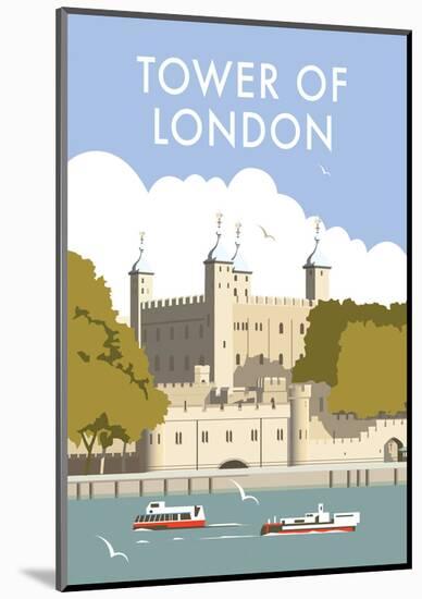 Tower of London - Dave Thompson Contemporary Travel Print-Dave Thompson-Mounted Giclee Print