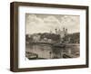 Tower of London from Tower Bridge, London, 1933-null-Framed Photographic Print