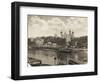 Tower of London from Tower Bridge, London, 1933-null-Framed Photographic Print