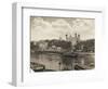 Tower of London from Tower Bridge, London, 1933-null-Framed Photographic Print