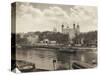 Tower of London from Tower Bridge, London, 1933-null-Stretched Canvas