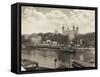 Tower of London from Tower Bridge, London, 1933-null-Framed Stretched Canvas