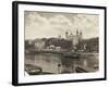 Tower of London from Tower Bridge, London, 1933-null-Framed Photographic Print