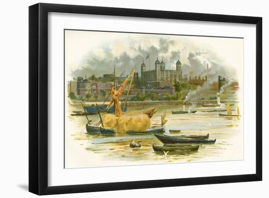 Tower of London in the 19th Century. also known as Her Majesty's Royal Palace and Fortress-Charles Wilkinson-Framed Giclee Print