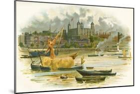 Tower of London in the 19th Century. also known as Her Majesty's Royal Palace and Fortress-Charles Wilkinson-Mounted Giclee Print