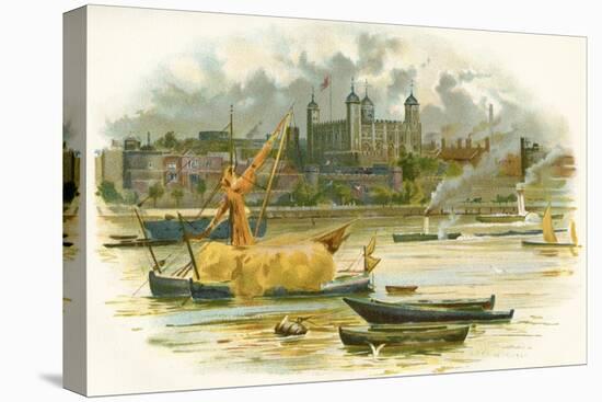 Tower of London in the 19th Century. also known as Her Majesty's Royal Palace and Fortress-Charles Wilkinson-Stretched Canvas