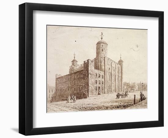 Tower of London, London, C1820-Frederick Nash-Framed Giclee Print