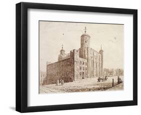 Tower of London, London, C1820-Frederick Nash-Framed Giclee Print