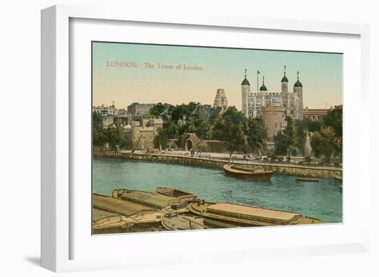 Tower of London, Thames-null-Framed Art Print