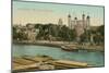 Tower of London, Thames-null-Mounted Art Print