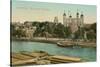 Tower of London, Thames-null-Stretched Canvas