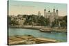 Tower of London, Thames-null-Stretched Canvas