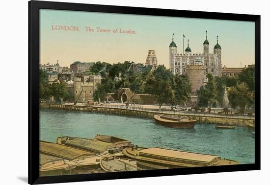 Tower of London, Thames-null-Framed Art Print