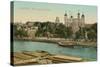 Tower of London, Thames-null-Stretched Canvas