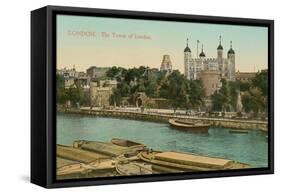 Tower of London, Thames-null-Framed Stretched Canvas