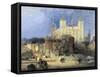 Tower of London-David Roberts-Framed Stretched Canvas