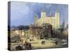 Tower of London-David Roberts-Stretched Canvas