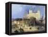 Tower of London-David Roberts-Framed Stretched Canvas