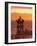 Tower of Nuestra Senora de Guadalupe at Sunset, and Bay of Banderas, Puerto Vallarta, Mexico-Merrill Images-Framed Photographic Print