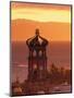 Tower of Nuestra Senora de Guadalupe at Sunset, and Bay of Banderas, Puerto Vallarta, Mexico-Merrill Images-Mounted Premium Photographic Print