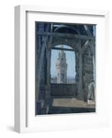 Tower of Palazzo Del Podesta-Giuseppe Abbati-Framed Giclee Print