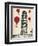 Tower of Pisa and Red Hot Air Balloons-Fab Funky-Framed Art Print