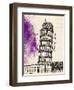 Tower of Pisa in Pen-Morgan Yamada-Framed Art Print