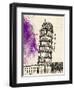 Tower of Pisa in Pen-Morgan Yamada-Framed Art Print