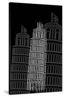 Tower of Pisa Night-Cristian Mielu-Stretched Canvas