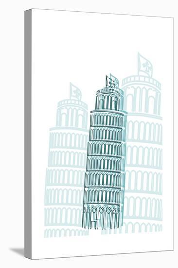 Tower of Pisa-Cristian Mielu-Stretched Canvas