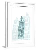 Tower of Pisa-Cristian Mielu-Framed Art Print