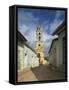 Tower of St. Francis of Assisi Convent and Church, Trinidad, Cuba, West Indies, Central America-Harding Robert-Framed Stretched Canvas
