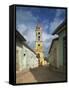 Tower of St. Francis of Assisi Convent and Church, Trinidad, Cuba, West Indies, Central America-Harding Robert-Framed Stretched Canvas