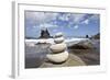 Tower of Stones at Playa De Benijo, Tenerife-Uwe Merkel-Framed Photographic Print