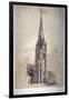 Tower of the Church of St Matthew, Great Peter Street, Westminster, London, 1850-Day & Son-Framed Giclee Print