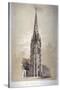 Tower of the Church of St Matthew, Great Peter Street, Westminster, London, 1850-Day & Son-Stretched Canvas
