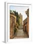 Tower of the Hours, castle remains in the gorgeous medieval hilltop walled village, Pals, Baix Empo-Eleanor Scriven-Framed Photographic Print
