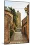 Tower of the Hours, castle remains in the gorgeous medieval hilltop walled village, Pals, Baix Empo-Eleanor Scriven-Mounted Photographic Print