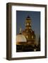 Tower of the Illuminated Church of Our Lady in the Evening-Uwe Steffens-Framed Photographic Print