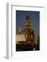 Tower of the Illuminated Church of Our Lady in the Evening-Uwe Steffens-Framed Photographic Print