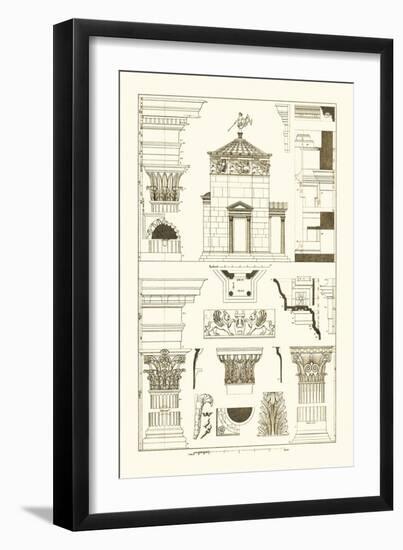 Tower of the Winds and Stoa of Hadrian-J. Buhlmann-Framed Art Print