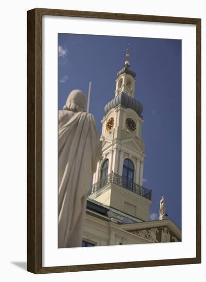 Tower of Town Hall in Riga-Jon Hicks-Framed Photographic Print