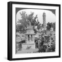 Tower of Victory Amd Royal Cenotaphs, Chittaurgarh, India, 1904-Underwood & Underwood-Framed Giclee Print